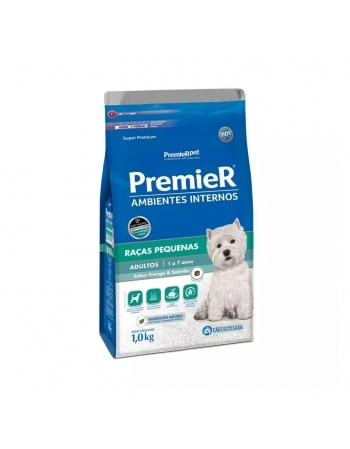 PremieR Ambientes Internos Cães Adultos Sabor Frango & Salmão 1 kg