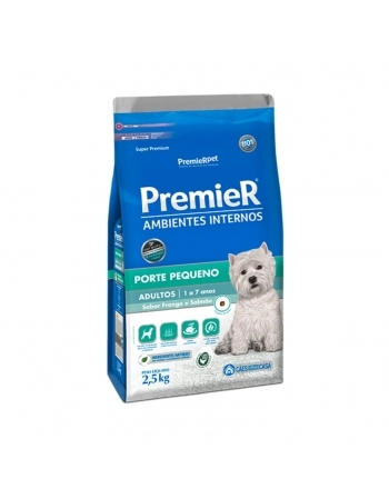 PremieR Ambientes Internos Cães Adultos Sabor Frango & Salmão 2,5 kg