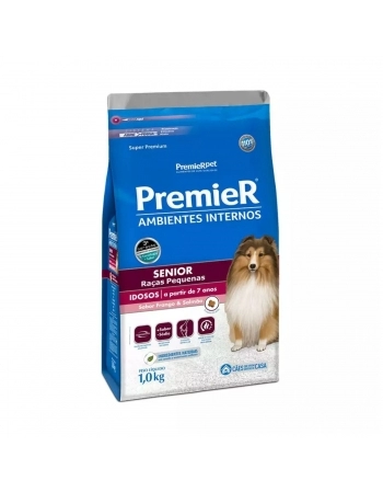 PremieR Ambientes Internos Senior Sabor Frango & Salmão – Cães 7 anos + 1 kg