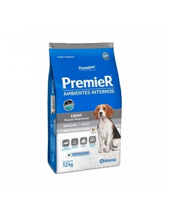 PremieR Ambientes Internos Light Cães Adultos Sabor Frango & Salmão 12 kg
