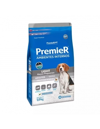 PremieR Ambientes Internos Light Cães Adultos Sabor Frango & Salmão 1 KG