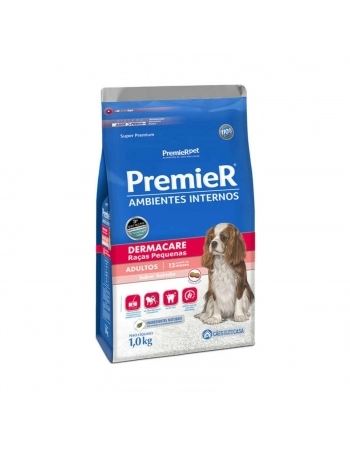 PremieR Ambientes Internos Dermacare – Cães Adultos Sabor Salmão 1 KG