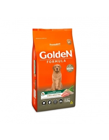 GoldeN Formula Cães Adultos Frango & Arroz 15 KG