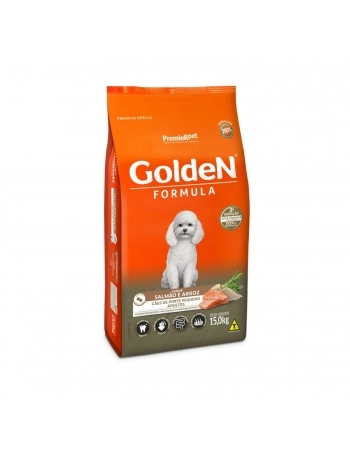 GoldeN Formula Cães Adultos Salmão & Arroz Porte Pequeno 15KG