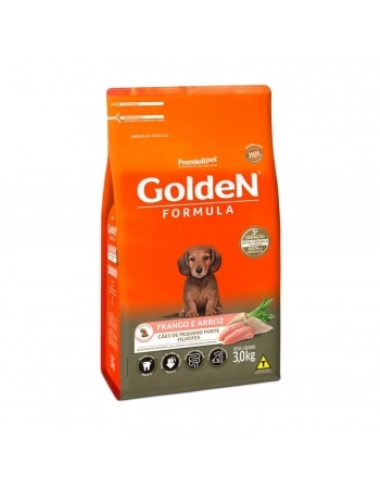GoldeN Formula Cães Filhotes Porte Pequeno Frango & Arroz 3 KG