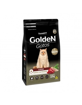 GOLDEN GATO AD CASTRADO CARNE 3 KG