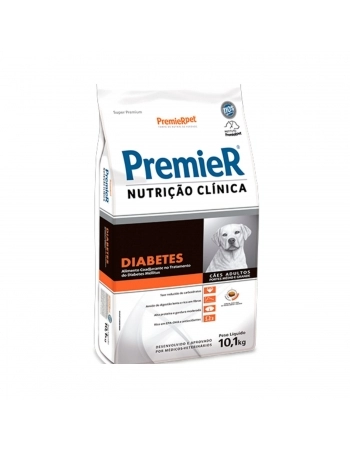 PremieR Nutrição Clínica Diabetes Cães Portes Médio e Grande 10,1KG