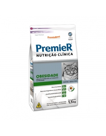 PremieR Nutrição Clínica Obesidade Gatos 1,5KG
