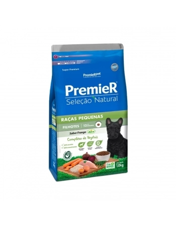 PremieR Seleção Natural Cães Filhotes Pequeno Porte Sabor Frango 1KG