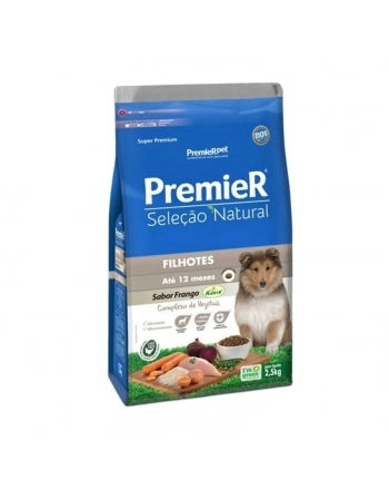 PremieR Seleção Natural Cães Filhotes Sabor Frango 2,5KG