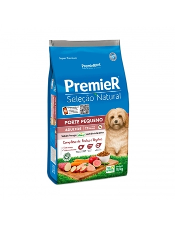PremieR Seleção Natural Cães Adultos Raças Pequenas Sabor Frango Korin com Batata Doce 10,1 Kg