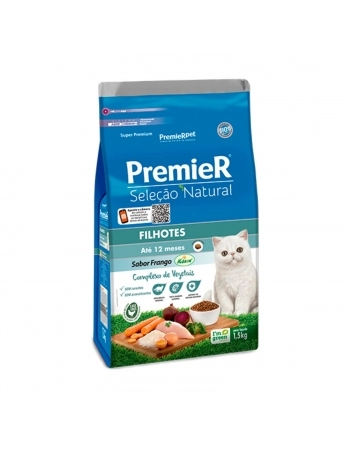 PremieR Seleção Natural Gatos Filhotes Sabor Frango 1,5KG