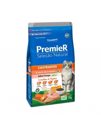 PremieR Seleção Natural Gatos Castrados 1,5KG
