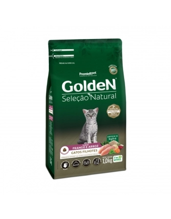 GoldeN Seleção Natural Gatos Filhotes Sabor Frango & Arroz 1 KG