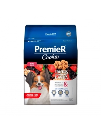 PremieR Cookie Adulto Pequeno Porte Frutas Vermelhas & Aveia 250G