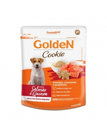 GOLDEN COOKIE CAES AD PEQ PORTE SALMÃO & QUINOA 350G