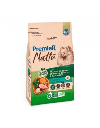 PremieR Nattu Cães Adultos Porte Pequeno sabor Abóbora 1 KG