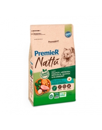 PremieR Nattu Cães Adultos Porte Pequeno sabor Abóbora 2,5 KG