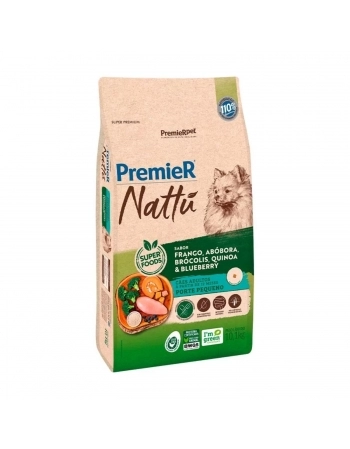 PremieR Nattu Cães Adultos Porte Pequeno sabor Abóbora 10,1KG
