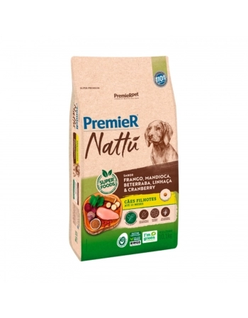 PremieR Nattu Cães Filhotes sabor Mandioca 10,1KG