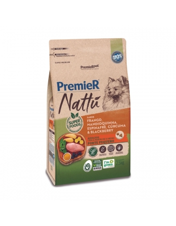 PremieR Nattu Cães Adultos Porte Pequeno sabor Mandioquinha 2,5KG