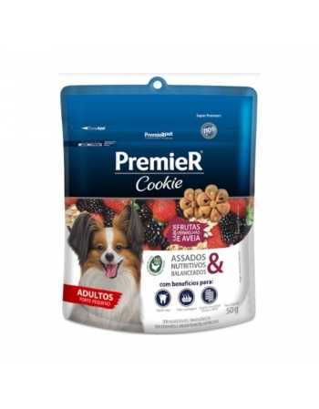 PremieR Cookie Adulto Pequeno Porte Frutas Vermelhas & Aveia 50G