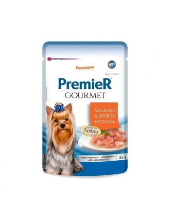 PremieR Gourmet Cães Sabor Salmão e Arroz Integral 85g