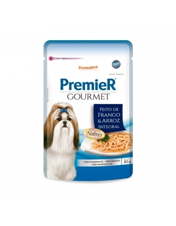 PremieR Gourmet Cães Sabor Peito de Frango e Arroz Integral 85 G