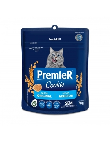 PremieR Cookie Gatos Adultos sabor Original 40G