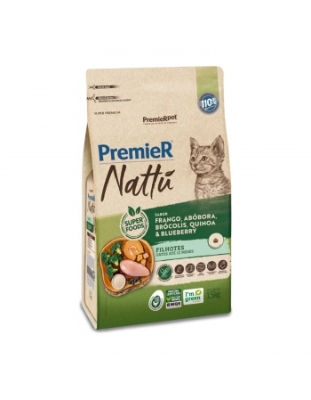 PremieR Nattu Gatos Filhotes sabor Abóbora 1,5 Kg