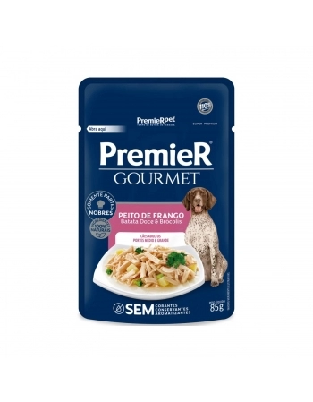 PREMIER GOURMET CAES AD MED/GRD FRANGO 85 G