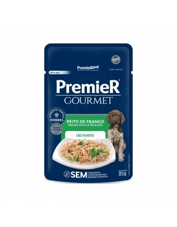 PremieR Gourmet Cães Filhotes Frango, Batata Doce e Brocolis 85 G