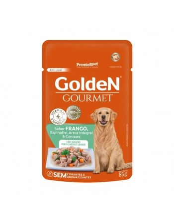GoldeN Gourmet Cães Adultos Portes Médio e Grande sabor Frango 85 G