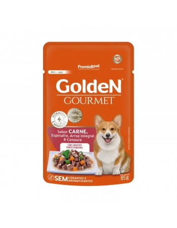 GoldeN Gourmet Cães Adultos Porte Pequeno sabor Carne 85 G