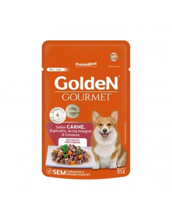 GoldeN Gourmet Cães Adultos Porte Pequeno sabor Carne 85 G