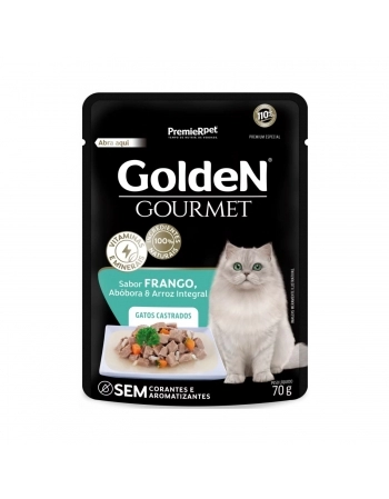 GoldeN Gourmet Gatos Castrados sabor Frango 70 G