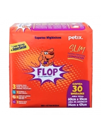 TAPETE HIGIENICO FLOP MAX SLIM C/ 30