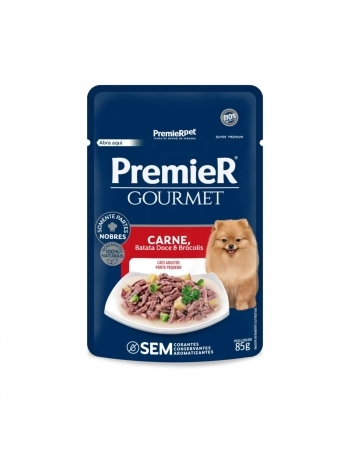 PremieR Gourmet Cães Adt Porte Peq Carne, Batata Doce e Brócolis 85 G