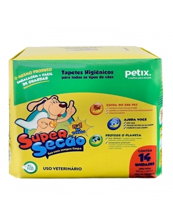 TAPETE HIGIENICO SUPER SECAO C/ 14 UND