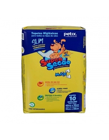 TAPETE HIGIENICO SUPER MAX SLIM C/ 10