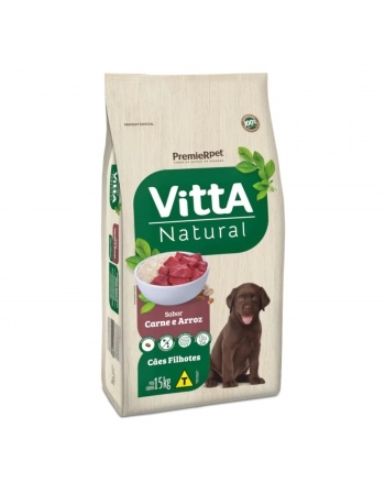 VITTA NATURAL FILHOTE CARNE/ARROZ 15KG