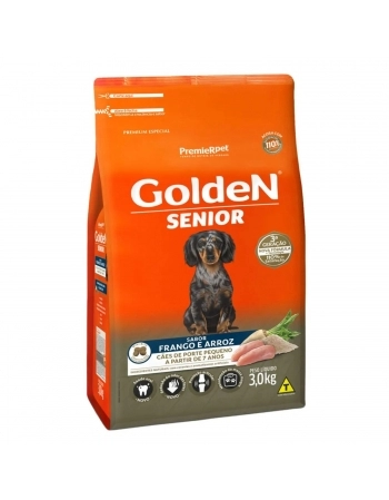 GOLDEN CAES SENIOR PORTE PEQ CARNE 3 KG