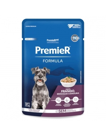 PREMIER GOURMET CAES AD PEQ PORTE FRANGO 85 G