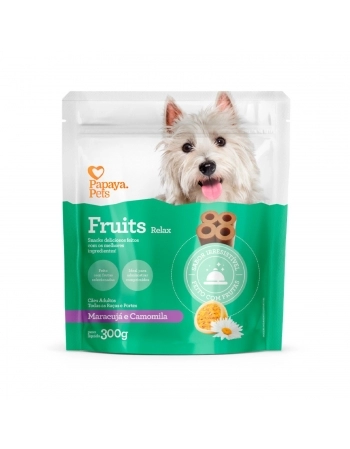 Snack Fruits Relax para Cães Adultos Sabor Maracujá e Camomila 300G