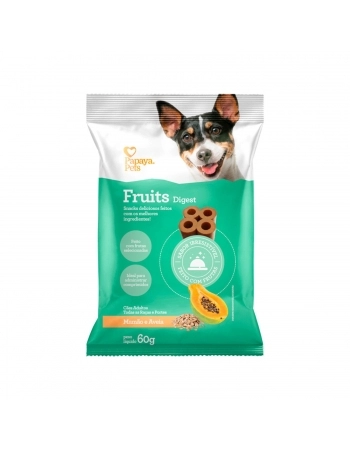 Snack Fruits Digest para Cães Adultos Sabor Mamão e Aveia 60 G